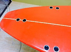 surfboard repair polyester remake fin bear 1